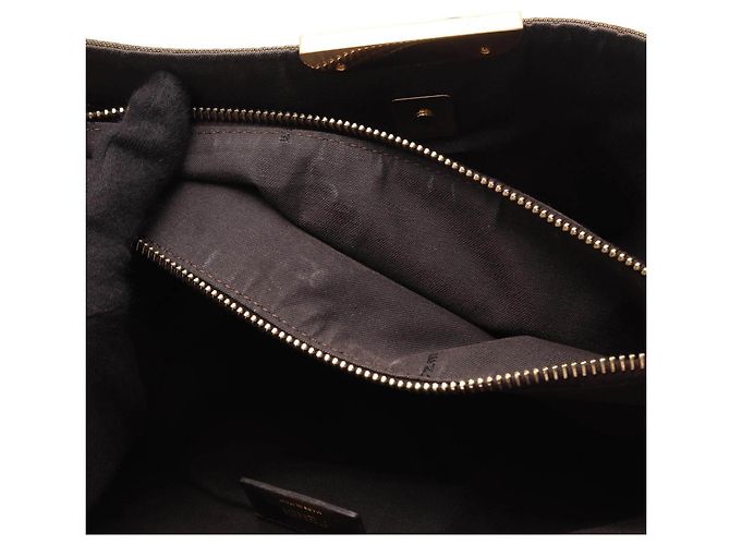 Fendi Zucca Canvas Leder Tote Bag Braun - Ansicht 7