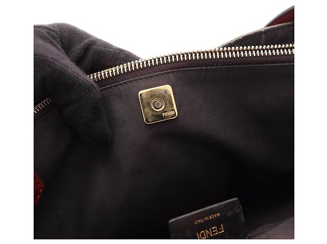Fendi Zucca Canvas Leder Tote Bag Braun - Ansicht 8