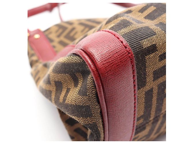Fendi Zucca Canvas Leder Tote Bag Braun - Ansicht 9