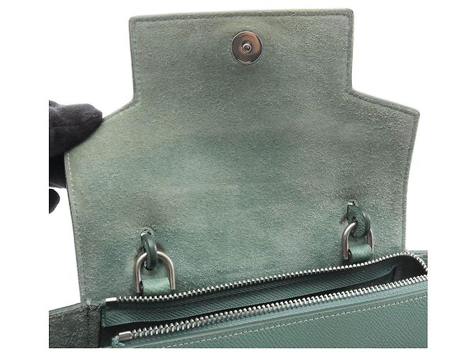 Céline BORSA CELINE BELT BAG NANO in pelle Verde - vista 10