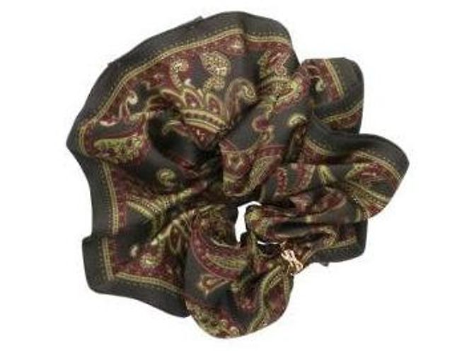 Saint Laurent Coletero de sarga de seda con estampado paisley - vista 2