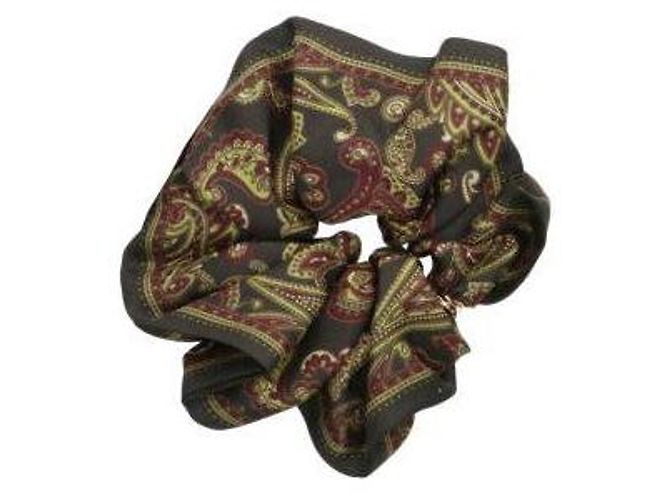 Saint Laurent Coletero de sarga de seda con estampado paisley - vista 3
