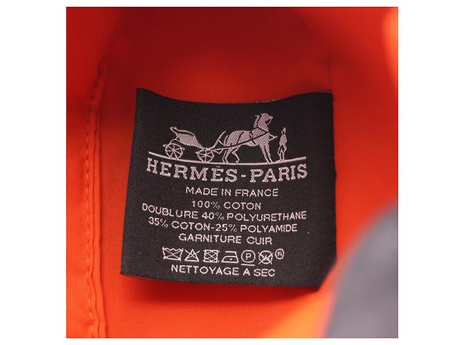 Hermès Hermes Bolide15 Mini Mini Pouch in tela e pelle Arancione - vista 4