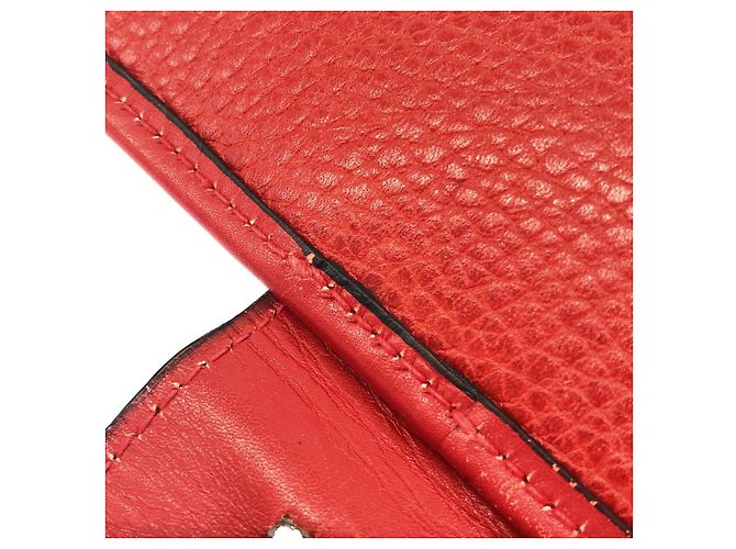 Céline Borsa a tracolla in pelle Celine Rosso - vista 10