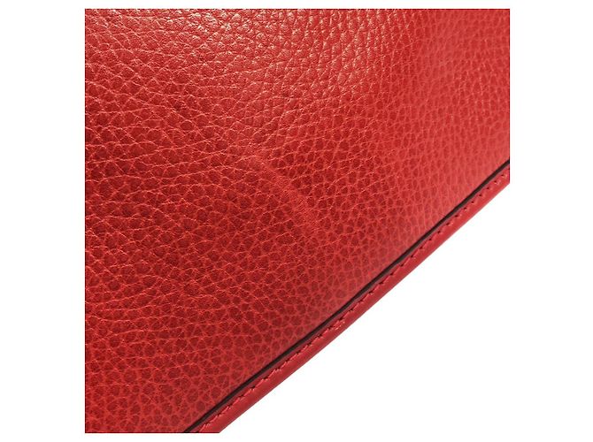 Céline Borsa a tracolla in pelle Celine Rosso - vista 4