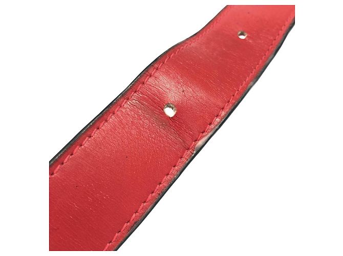 Céline Borsa a tracolla in pelle Celine Rosso - vista 8
