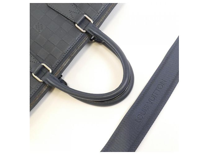 Louis Vuitton Porte Documents Jour Damier Infini Valigetta Nero - vista 5