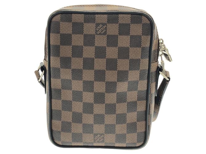 Bolso de hombro Louis Vuitton Damier Chapman Castaño - vista 2