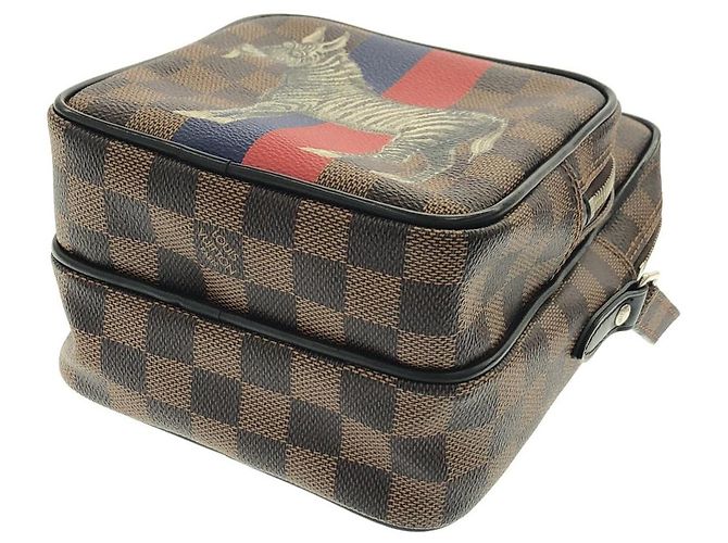 Bolso de hombro Louis Vuitton Damier Chapman Castaño - vista 3