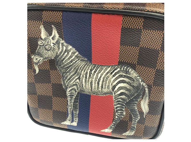 Bolso de hombro Louis Vuitton Damier Chapman Castaño - vista 5