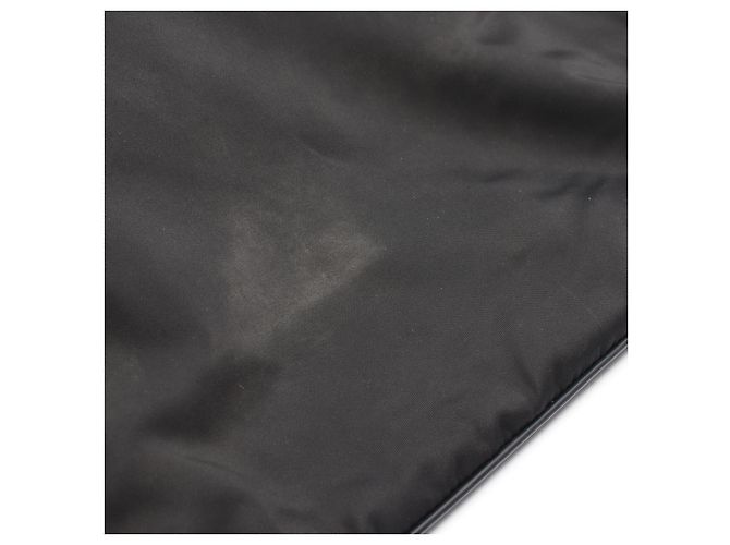 Sac à bandoulière en nylon et cuir Saffiano avec logo Triangle Prada Noir - vue 6