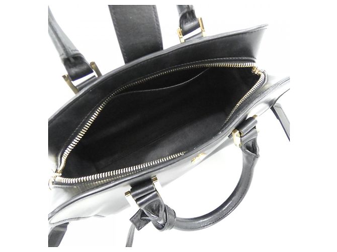 Yves Saint Laurent Bolsa Cabas Saint Laurent Baby Monogram em couro de bezerro Preto - vista 10