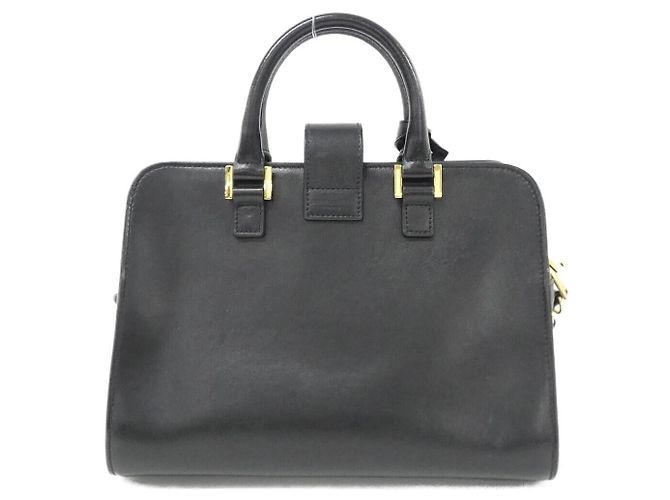Yves Saint Laurent Bolsa Cabas Saint Laurent Baby Monogram em couro de bezerro Preto - vista 2