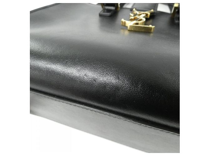 Yves Saint Laurent Bolsa Cabas Saint Laurent Baby Monogram em couro de bezerro Preto - vista 4