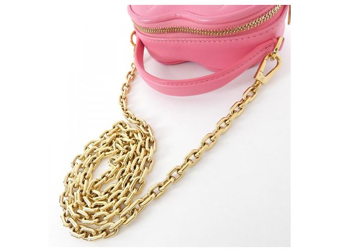 Louis Vuitton Bubblegram Pop My Heart Kalbsleder Pouch Pink - Ansicht 6