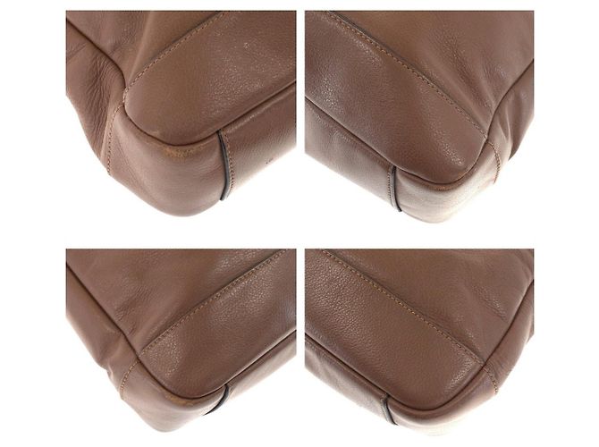 Valigetta 2 way in pelle COACH Hamilton Marrone - vista 3