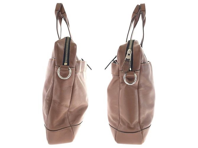 Valigetta 2 way in pelle COACH Hamilton Marrone - vista 8
