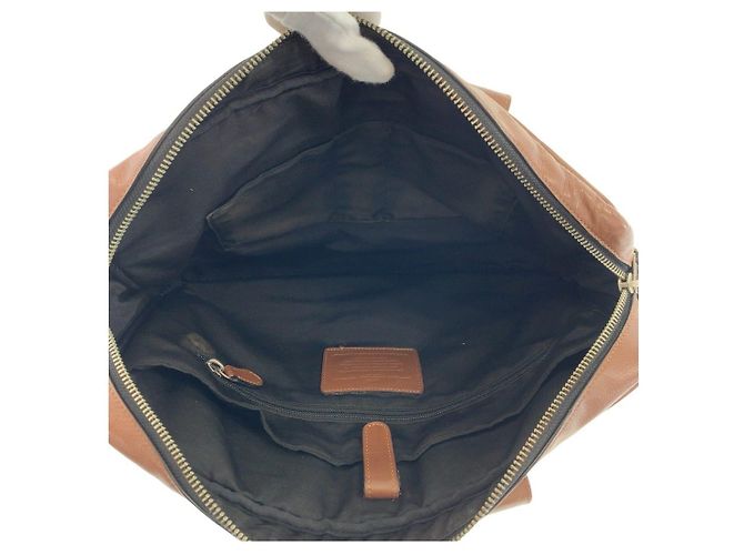 Valigetta 2 way in pelle COACH Hamilton Marrone - vista 9