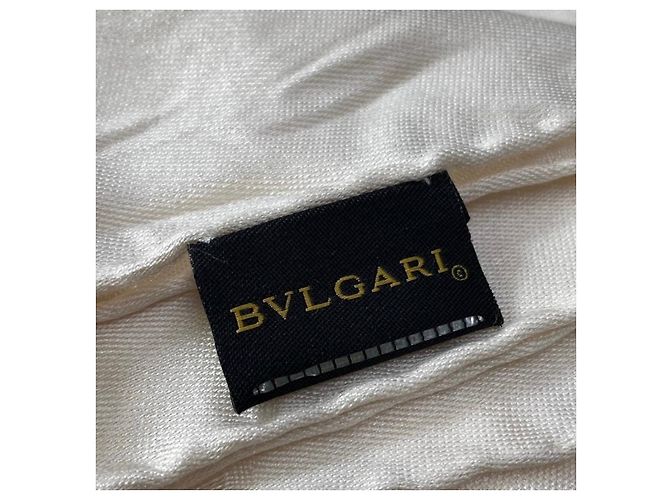Bulgari Bvlgari Seidenschal Weiß - Ansicht 7