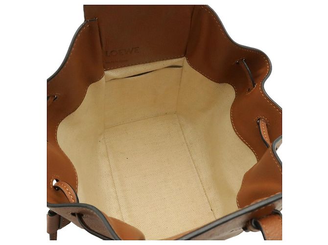 Borsa 2way in pelle Hammock Loewe Marrone - vista 6