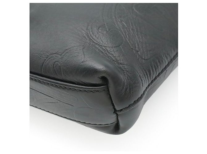 Borsa a tracolla in pelle Versace Nero - vista 3