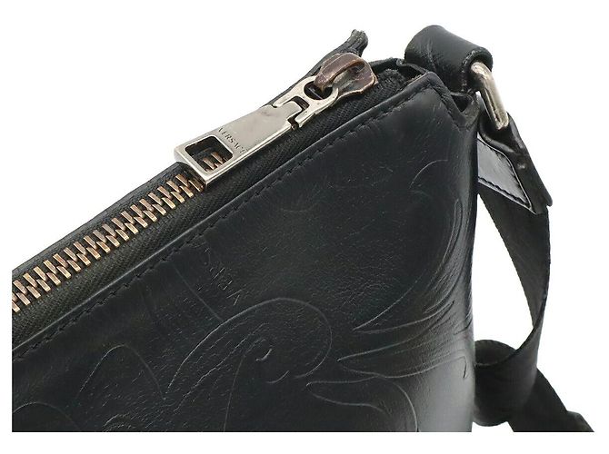 Borsa a tracolla in pelle Versace Nero - vista 6