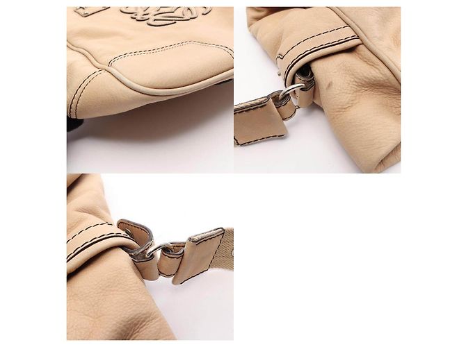 Loewe Anagram Leder 2way Tote Bag Braun Beige - Ansicht 10