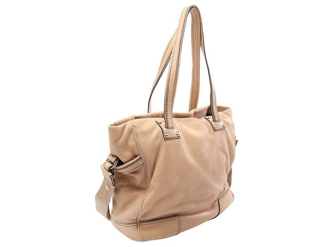 Loewe Anagram Leder 2way Tote Bag Braun Beige - Ansicht 2