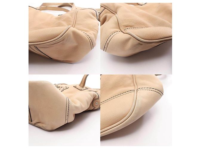 Loewe Anagram Leder 2way Tote Bag Braun Beige - Ansicht 9