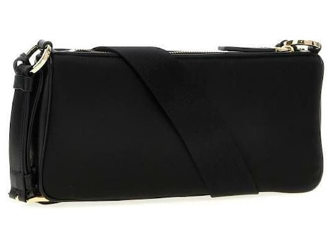 Prada Piccola borsa a tracolla in nylon e pelle Nero - vista 3