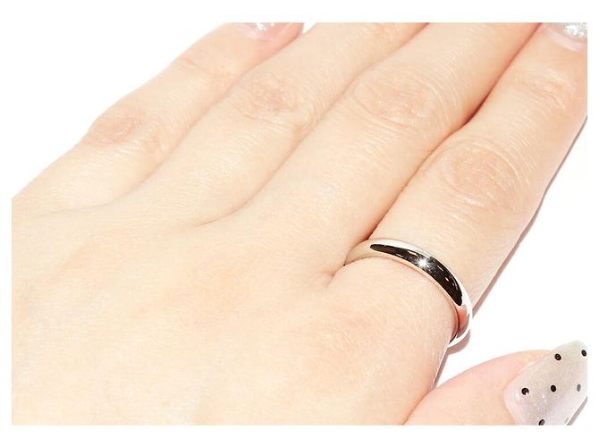 Cartier 1895 Ehering Pt950 Ringgröße 54 Silber Metallisch - Ansicht 6