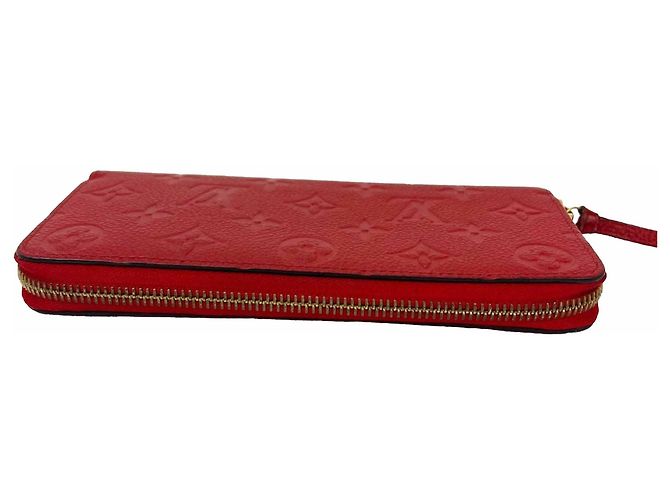 Portafoglio Louis Vuitton Clemence Red Empriente in pelle Rosso - vista 10
