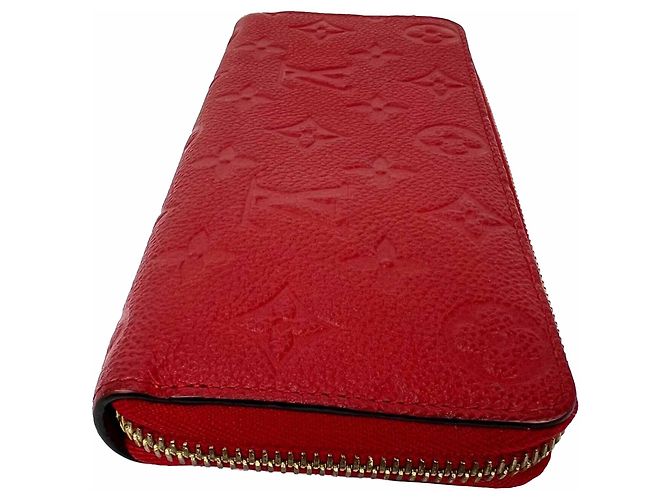 Portafoglio Louis Vuitton Clemence Red Empriente in pelle Rosso - vista 9