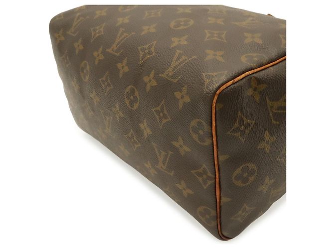Borsa Louis Vuitton Speedy 25 Monogram Marrone - vista 3