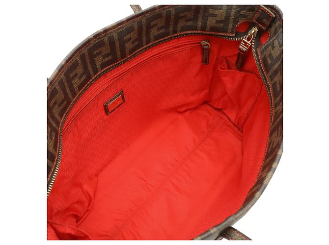 Fendi Zucca Canvas Tote Bag Metallisch Bronze - Ansicht 6