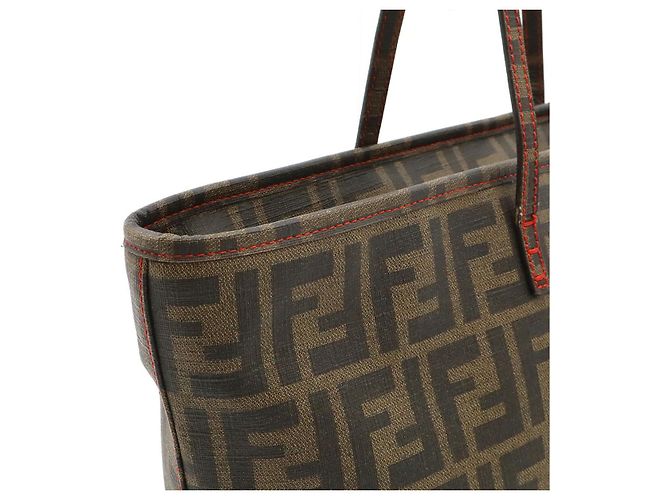 Fendi Zucca Canvas Tote Bag Metallisch Bronze - Ansicht 8