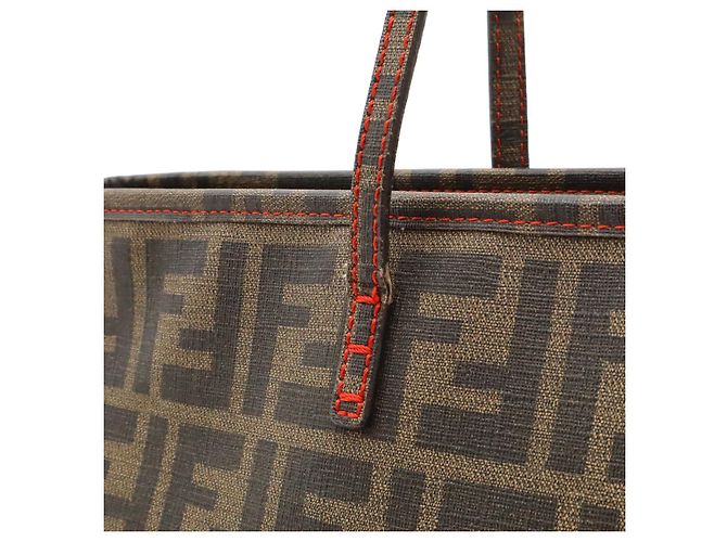 Fendi Zucca Canvas Tote Bag Metallisch Bronze - Ansicht 9