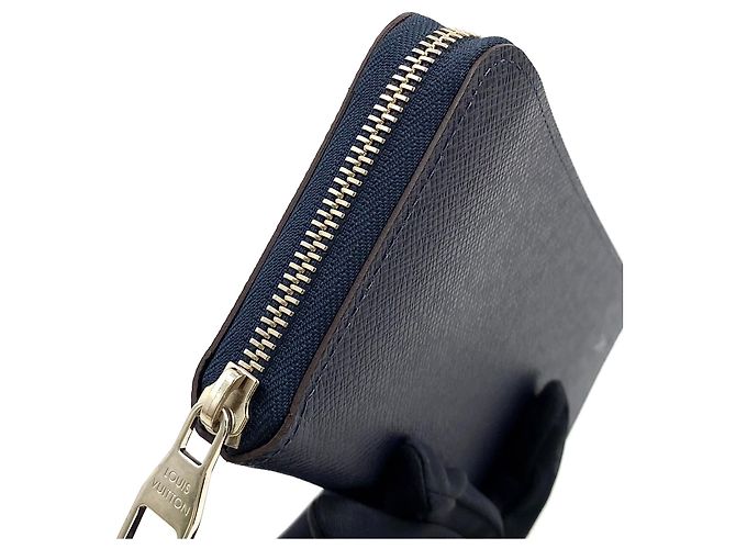 Portafoglio lungo Zippy Louis Vuitton in pelle blu - vista 6