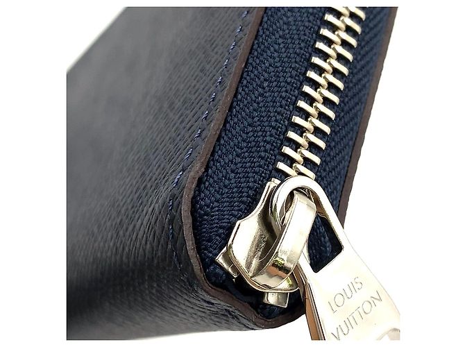 Portafoglio lungo Zippy Louis Vuitton in pelle blu - vista 8