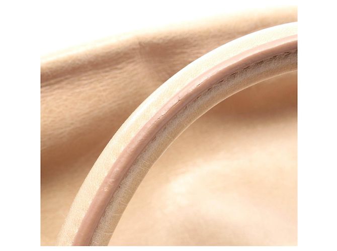 Borsa a 2 vie in pelle Miu Miu Marrone Beige - vista 5