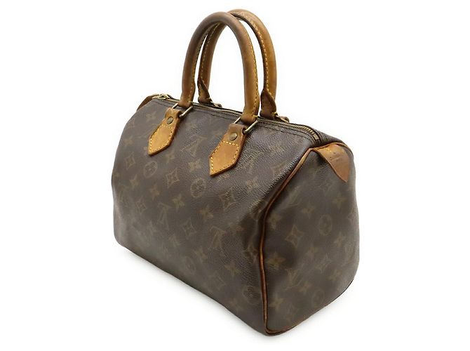 Borsa Louis Vuitton Speedy 25 Monogram Marrone - vista 2