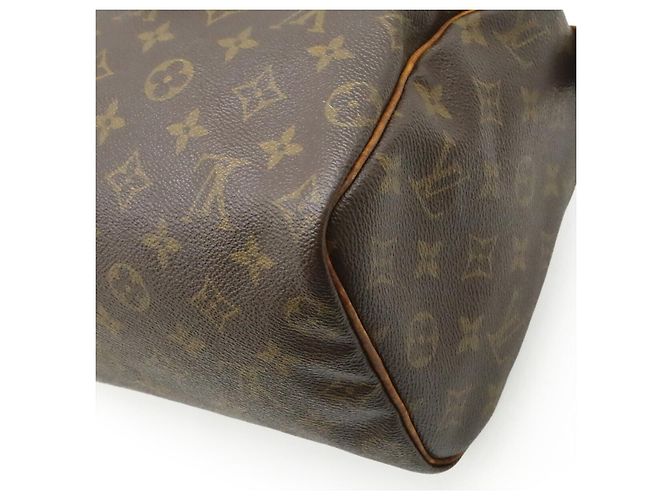 Borsa Louis Vuitton Speedy 25 Monogram Marrone - vista 3