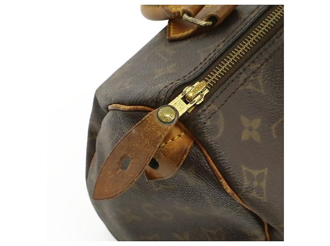 Borsa Louis Vuitton Speedy 25 Monogram Marrone - vista 5