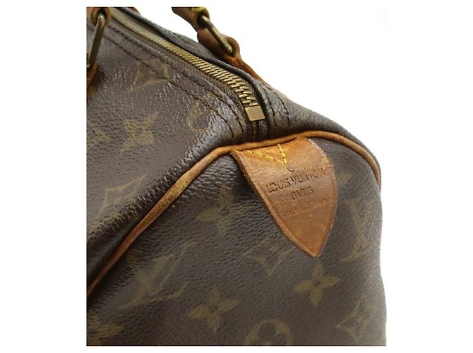 Borsa Louis Vuitton Speedy 25 Monogram Marrone - vista 9