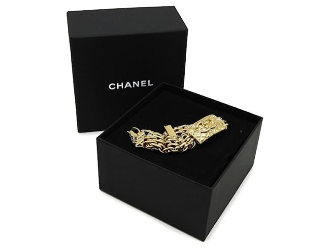 Bracciale Chanel Matelasse Coco Mark D'oro Metallico - vista 7