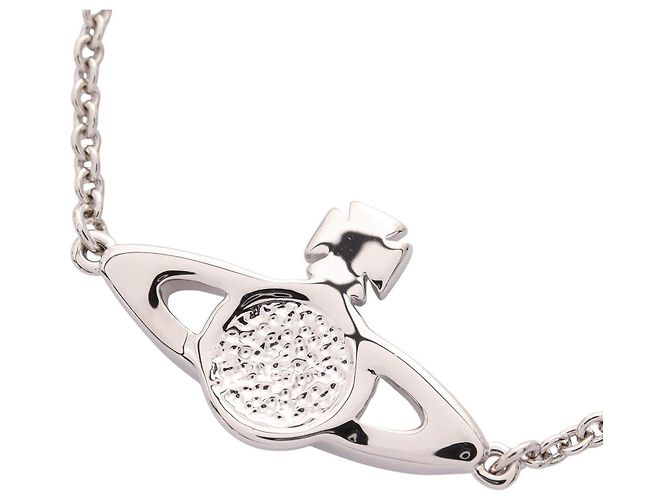 Bracciale MINI BAS RELIEF in acciaio inossidabile Vivienne Westwood Argento Metallico - vista 3