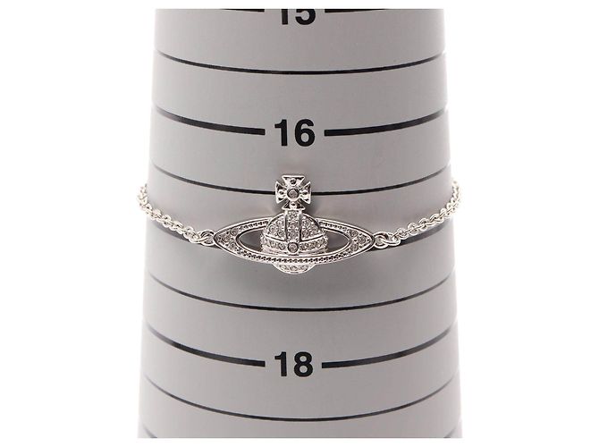 Bracciale MINI BAS RELIEF in acciaio inossidabile Vivienne Westwood Argento Metallico - vista 5