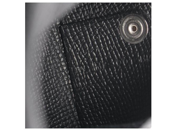Hermès Monedero Calvi de piel de becerro Hermes Negro - vista 6