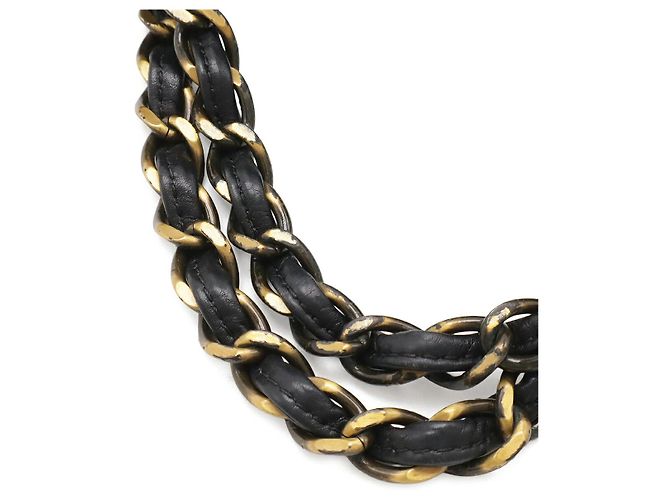 Chanel Leder-Tote-Bag Schwarz - Ansicht 5