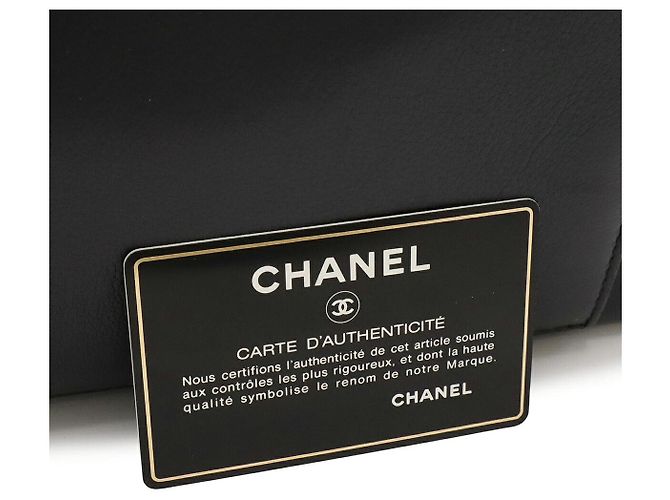 Chanel Leder-Tote-Bag Schwarz - Ansicht 9